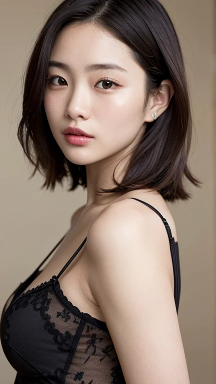 (Beautiful shiny black hair:1.4), (One beautiful girl:1.5), (Child body type:1.5), (Highest quality:1.4), (Glossy, realistic skin:1.4), (Very detailedな顔), Very detailed, (Flat Chest:1.3), (Skinny body type:1.3), Medium Bob Hair, smile, (Only the face:1.5), BREAK (White background:1.6), (Angle from the front:1.6), Smooth, Very detailed CG synthesis 8k wallpaper, High-resolution RAW color photos, Professional photography, Light, BackLight, dream-like, impressive, Written boundary depth