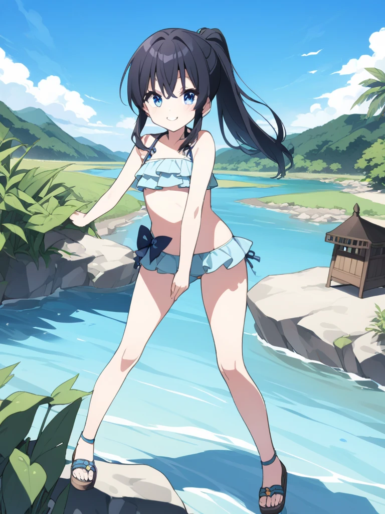 masterpiece,highest quality,High resolution,1 person,Miyu Edelfelt,magical girl clothes,leotard,belly button,sitting on the bench,City of night