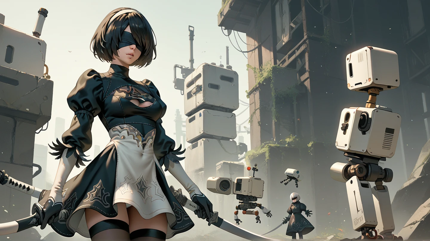 (((masterpiece, of the highest quality, super detailed))), (a witch belonging to an occult order of knights), (a knight crossed with a witch), Victorian era inspired, ((minimal but intricate beautiful armour)), Fluttering lace flared dress with frilly petticoats, ((nier automata meets bloodbourne)), ((((wielding a sword with a digital glitch-like effect to the blade as though it is rapidly flickering in and out of reality, with a very slight warping effect around it similar to gravitational lensing)))), ((((Highly detailed face))), (big forhead:1.2), ((dark hair)), (((Very sharp focused eyes))), very long eyelashes, occult aesthetic, (red and white clothing detailed and intricate steampunk and detailed gothic), (with a hood), complex lace boots,