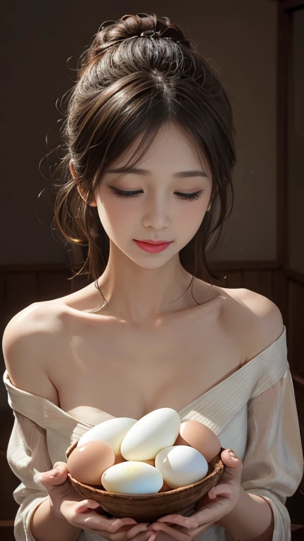 (high details:1.4)、(surrealism:1.4)、(soft lighting:1.05)、32,000、1 woman、realistic lighting、face lighting、ray tracing、(brightened light:1.2)、(improve quality:1.4)、(Realistic textured skin of the highest quality:1.4)、original photo, lifelike, full body woman love, bed, soggy, big bust, stylish hairstyle, pale skin, black eye, pink lips, (Beloved), (:1.1), ~Through, detailed background, detailed face, delicate eyes, good hair, Anatomically correct body, elastic skin, make up, masterpiece
