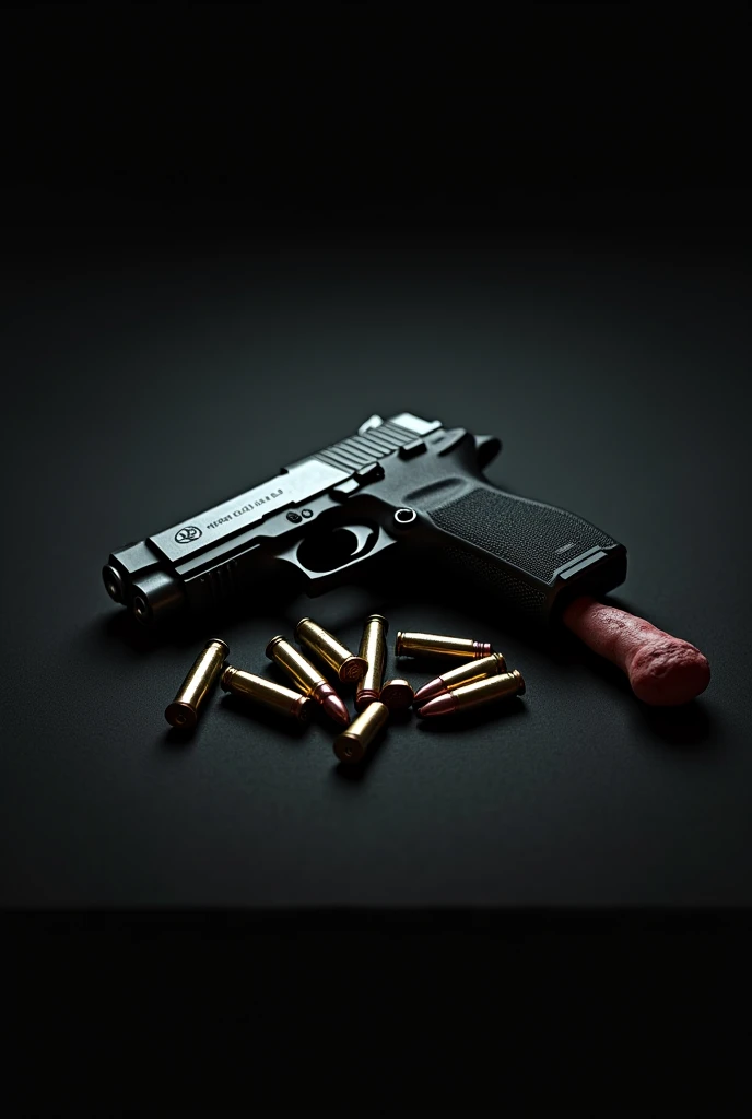 9 pistol bullets and just one finger cut