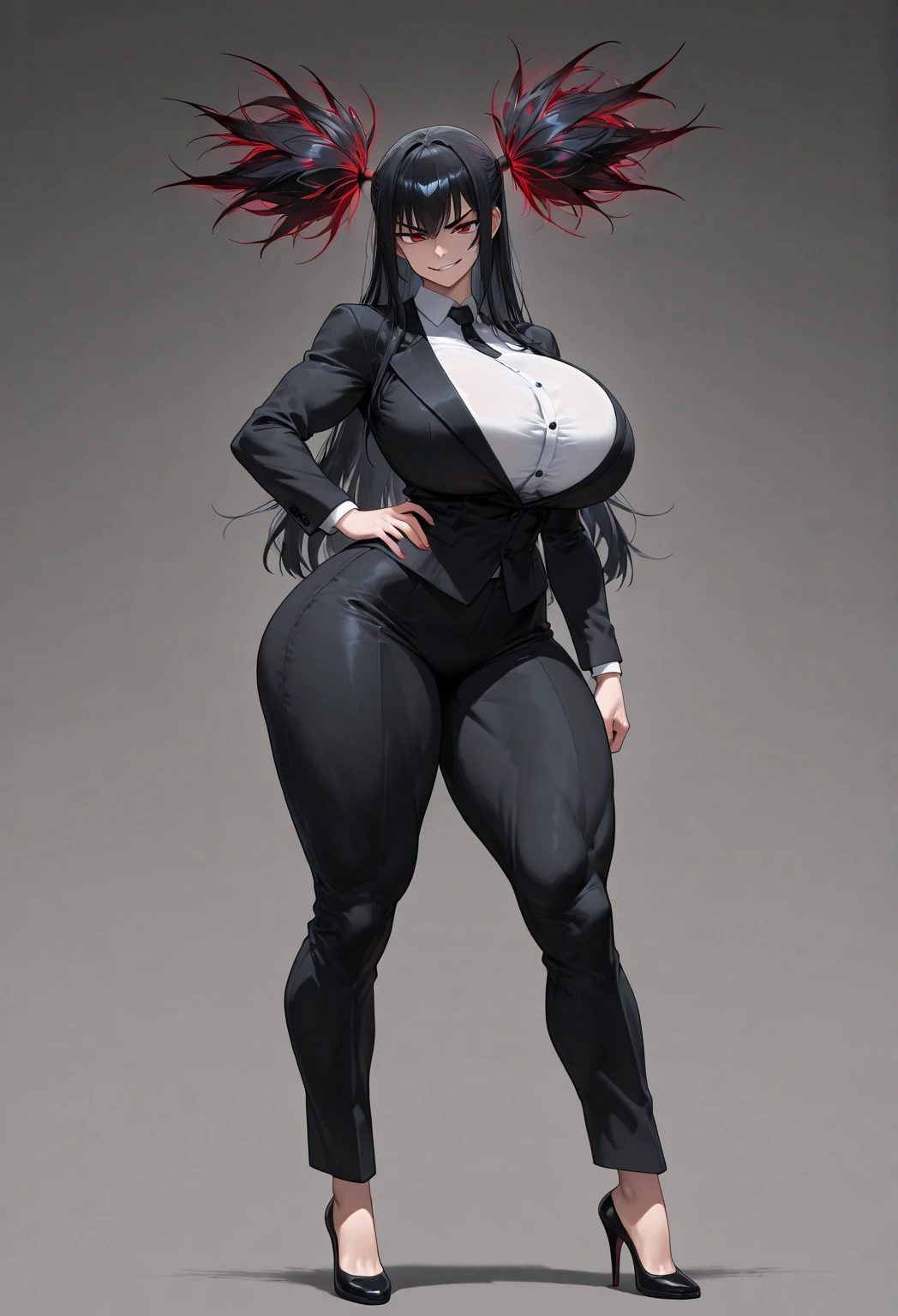 anime girl with big breast and big breasts posing for a picture, oppai proportions, oppai, small curvy loli, sfw version, rias gremory, biomechanical oppai, big breasts!, big breasts!!, !!highly detailed!!, highly_detailed!!, curvaceous. detailed, thicc, shalltear from overlord, rias gremory, huge tits, latex, black bodysuit, platform heels, empty eyes, detailed face, full body, in the style of high school DxD, wide hips, standing at attention, soldier, brainwashed, military cap, thicc, thick thighs, female soldier,8k, super detail, 4K, HD, highres, best quality, award winning, high quality, high details, super detail, textured skin, anatomically correct, accurate, masterpiece, retina, UHD, hyper detail, hyper detailed face, thicc, biomechanical oppai, oppai, thicc, oppai proportions, nsfw, platform heels, bimbo, (massive lips: 1.3) and (silicon lips:1.3), thick lips, dollsuit, highly detailed face, ((best quality)), ((masterpiece)), (detailed),nsfw, ultra high res, intricate, hyperdetailed, detailed body, (detailed face:1.1), (outlined iris),  (hidrocor lenses), (perfect eyes), 4k, beautiful,  :1.3, (massive lips: 1.4) and (silicon lips:1.4), (thick lips:1.5), [symmetrical:0.8], detailed body , (detailed face:1.1), (outlined iris),  (hidrocor lenses), (perfect eyes), 4k, beautiful, (masterpiece:1.2), (best quality:1.2), :1.3 , dollsuit, latex,