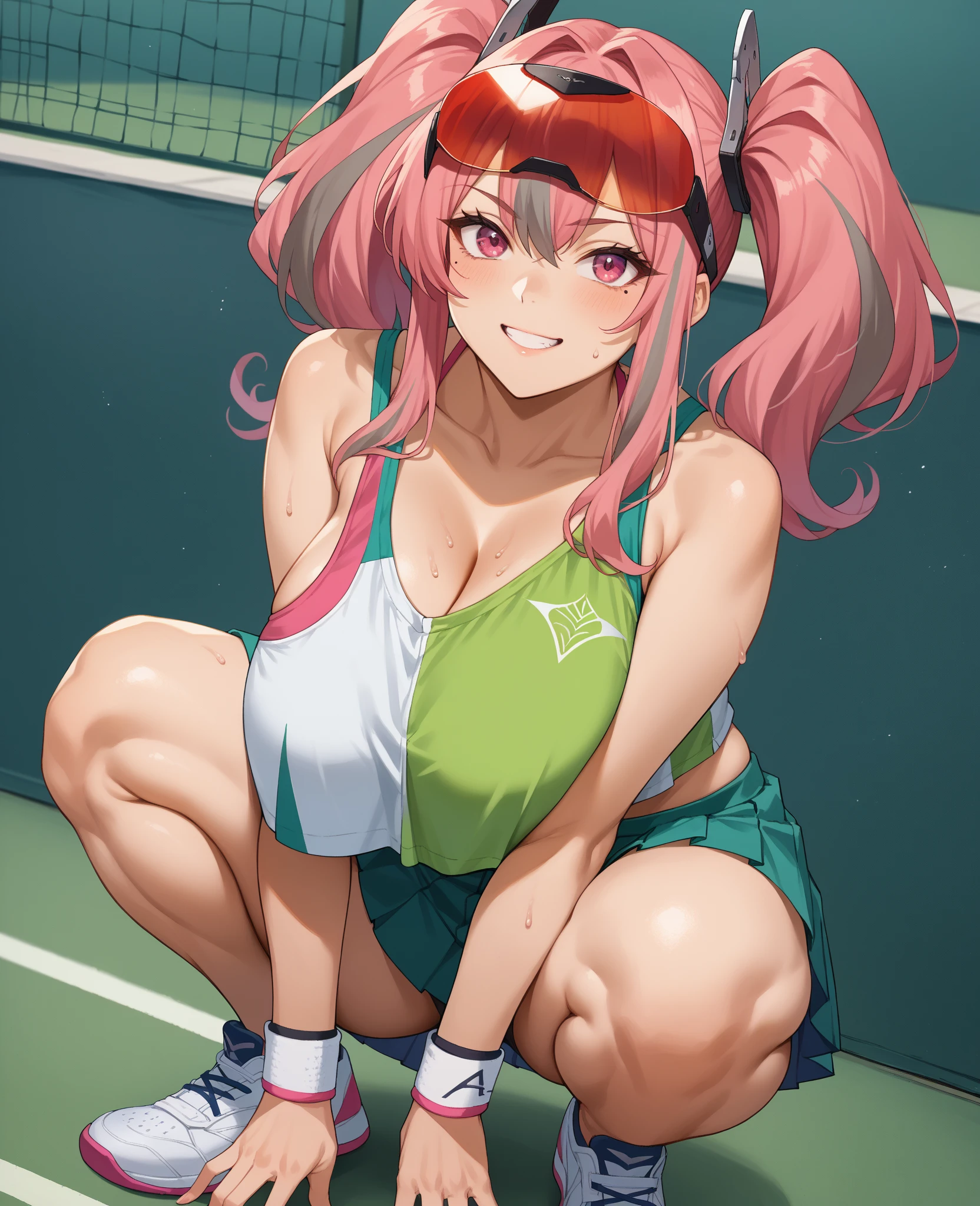 tennis girl in a panty