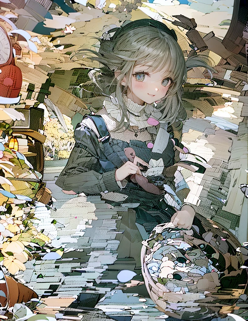 ((masterpiece,ultra-detailed, intricate details, mid quality,illustration)),1girl, solo,psychedelic, chaos, brushstrokes, abstract, printed circuit board