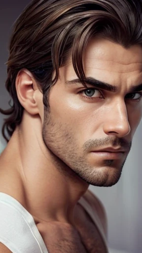 German Hunk man focus on face