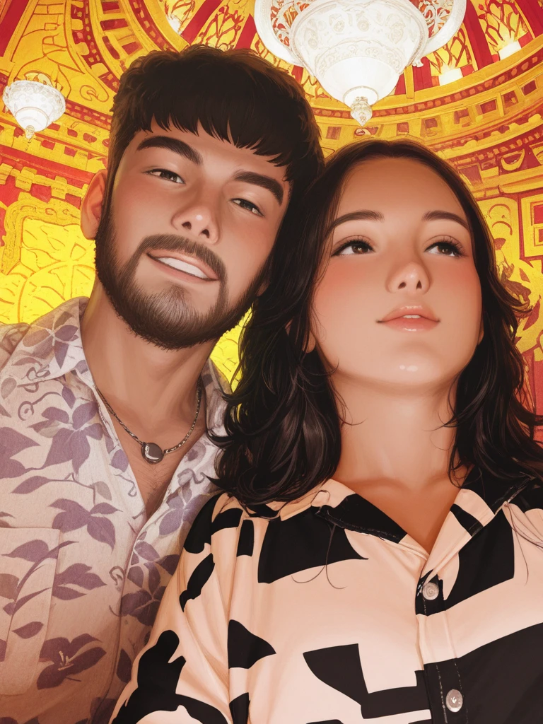 there is a man and a woman next to each other, imagem de perfil, por Daniel Lieske, imagem de perfil, powder Nándor Katona, por Sam Dillemans, modelagem para doce e gabanna, foto tirada em 2 0 2 0, Tyler Edlin e Natasha Tan, post, comissionado, por Niko Henrichon, por Nicholas Marsicano