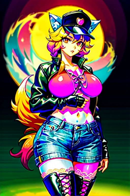 STICKER, (solid outline:1.2), (NSFW:1.2), Sunset Shimmer kneeling down wearing a red skirt with red shoes and black gloves on her hands, hands tied behind her back, ropes under her breasts, ball gag in her mouth, red heels, red thong, big bare breasts, black jacket open, breasts exposed, full body portrait, cowboy shot, full-length, Sunset Shimmer aged 25, smooth nipples, symmetrical breasts, bare breasts, big breasts, shoes visible, black gloves, detailed anime eyes, adesivo, fundo simples, full portrait, long wavy red and yellow hair, beautiful sunset shimmer girl, pony aesthetic, beautiful girl, very beautiful fantasy art, beautiful and elegant female pony girl, beautiful detailed fantasy, red and yellow colour palate, red and yellow colour-theme, vintage t-shirt design, in the style of hand drawing, 3D vector art, fantasy art, watercolour effect, Adobe Illustrator, hand-drawn, digital painting, low-poly, soft lighting, isometric style, retro aesthetic, focused on the character, 4K resolution
