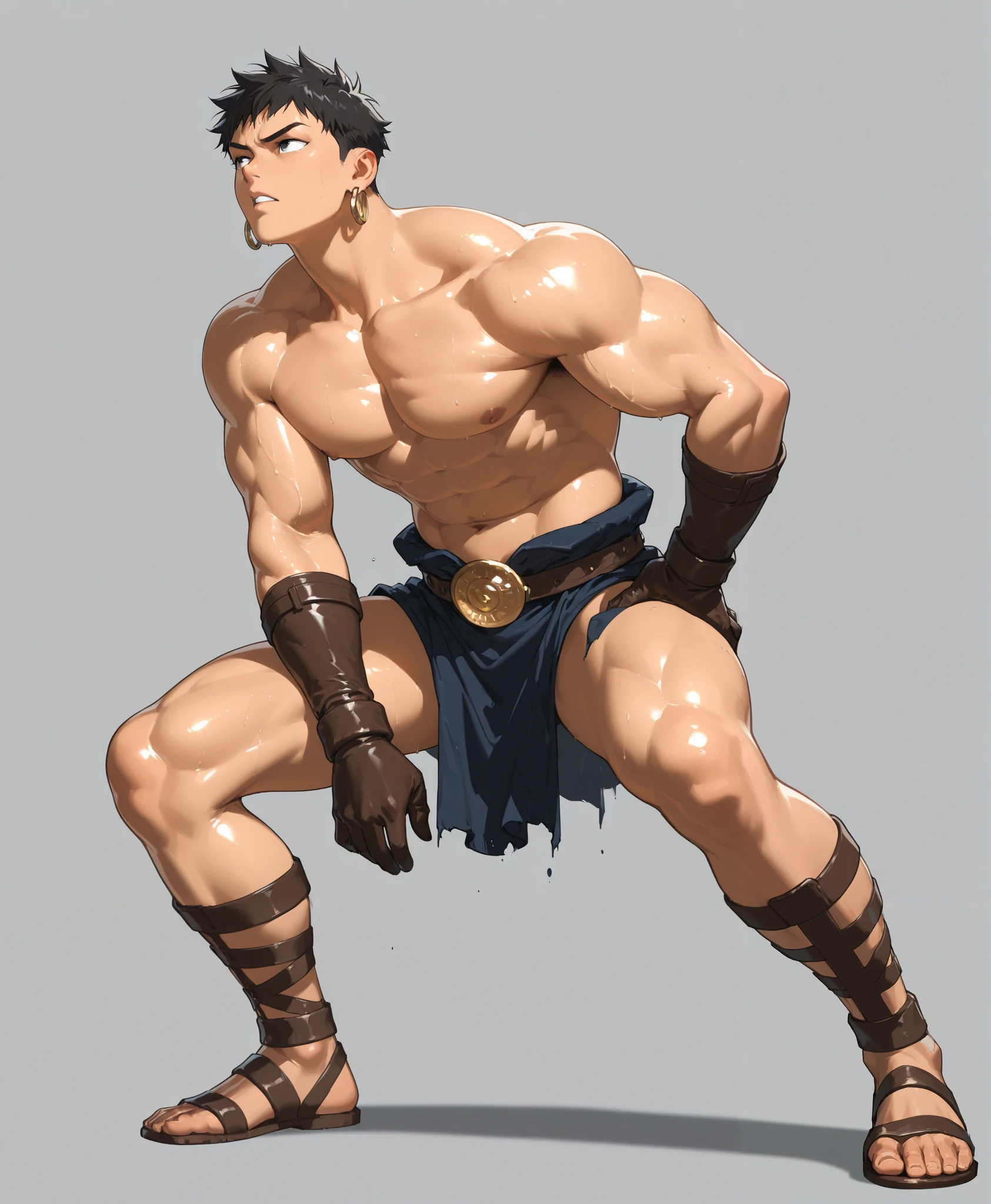 full body in image, unique hair, full naked man, male body, short hair, slender body, hot body, sexy male body, dinamic pose, six patch. detalied pose, body, simple background, expressive face, focus on face, line art, sketch