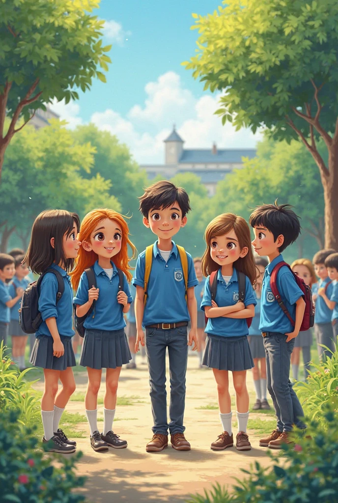 Generate a back-to-school image in Spanish 
