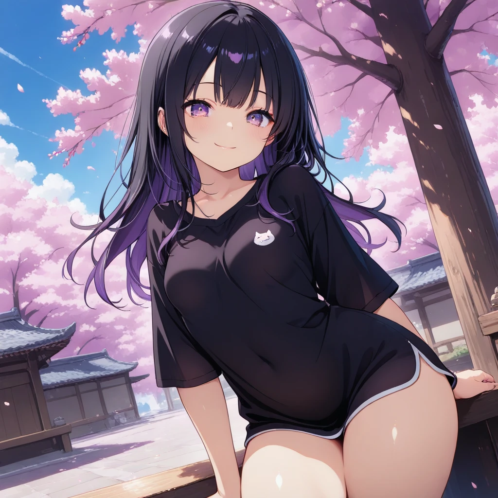 highest quality、best image quality、beautiful eyes、very delicate and beautiful、beautiful eyes、pink eyes、I、I、 girl、Japanese、、Chiquita、Noble、primary sch、barefoot、(judo)、(((The lower body is a pink leotard)))、(High leg)、tiara on head、dull smile、standing and facing forward、The background is cherry blossom viewing