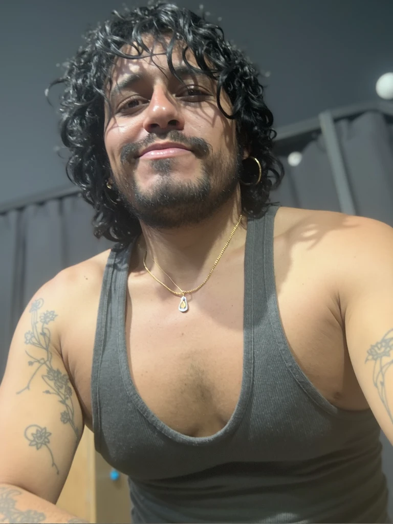 Overweight fat beard shirtless JOJI wearing hot red sexy bath briefs Joji Miller fat muscular, shiny skin super sexy black underwear ((FAT)) ((FAT SEXY)) HAIR