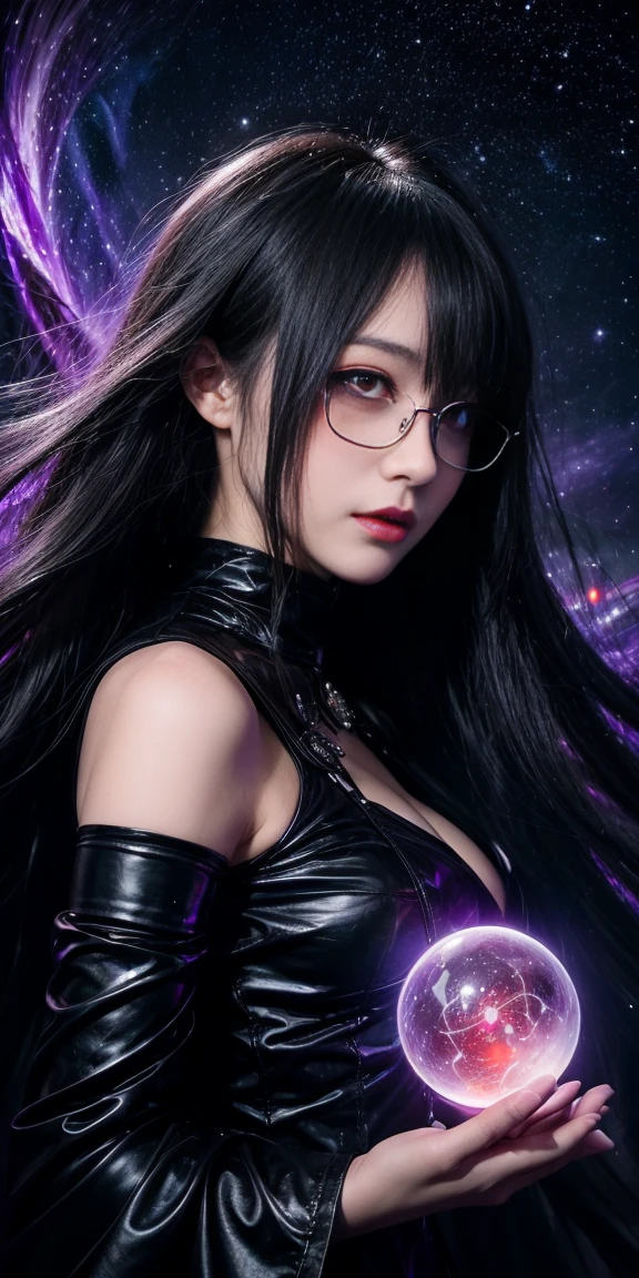 (highest quality,High resolution:1.2),(dark,Threatening:1.1),(Bad luckな:1.1), In the vortex of space,
Heart of a Goth Maiden, Very dark shade.
Her Eyes, Like dazzling fur in a starless haze,
A symphony of despair in their eyes.
Her Mogul Snaps, Mysterious Cemetery,
Think about it, The source of her sadness.
Black hair swaying in the moonlight,
She weaves despair into her dreams.
oh, Her Soul, Shadow&#39;Embrace,
Take me to space.
At each step of the Kelhudelgoring, She summons darkness,
Dance of the Void, Whippler Big Spark.
Her touch is the cold caress of the void,
In her vague existence, I am left confused.
For Love, Bumblewisk, Cosmic Power,
Stars shining in the endless night.
Confusion swirls, Let the emptiness cry out,
Our love is a dazzling dream in the universe.
Gothic Witch of the entire star world,
In your void, I find my soul.
Hypermaximalist, Anime Style, Breathtaking oil paintings, Surreal, Ultra-realistic digital illustrations that mimic the style of oil paintings, Blends seamlessly with Alex Grey&#39;Psychedelic fantasy art by H&#39;Biomechanical aesthetics.R. Giger. Great composition, masterpiece, highest quality, (devil,Satan,Lucifer:1.1),(devilish:1.1),(Bad luck,Bad luckな:1.1),(Powerful figure:1.1、Big Breasts、Glasses) 、 ((((Huge glasses, Nerd Glasses, thick glasses, Round Glasses)))),(((Big Breasts)))、(Red eyes glow:1.6)、(Red glowing eyes,Sharp teeth:1.1),(Black wings,thick,shabby:1.1),(hellish landscape:1.1),(fire,sulfur:1.1),(Threatening atmosphere:1.1),(dark shadows,Threatening presence:1.1),(Bad luck clouds,Stormy Skies:1.1),(dark,Spooky atmosphere:1.1),(Bad luck aura,Evil energy:1.1),(dark aura,cigarette:1.1),(Extreme heat,Burning Flames:1.1),(Surreal,Nightmare Visions:1.1),(Predicting the end:1.1),(Twisted corners,Fiery crown:1.1),(Bad luck whispers,devilish laughter:1.1),(Cries of pain,echoing screams:1.1),(Bad luck symbols,Ancient runes:1.1),(Mysterious Relic,dark artifacts:1.1),(Infernal Ritual,Ritual sacrifice:1.1),(devilish minio