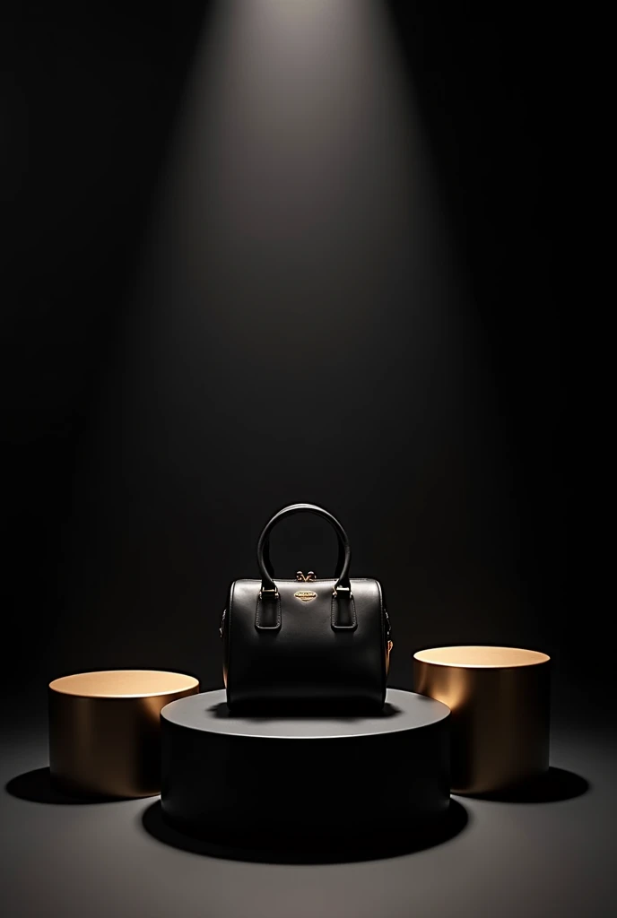 a closeup of a black bag with a chain around, black, official product photo, exquisite black accessories, angled view, full length view, detailed image, black gold, official product image, close-up view, near view, side view, selfie, product photo, full product photo, right angled view, ON A TABLE detailed shot, Detailed wide shot --auto --s2