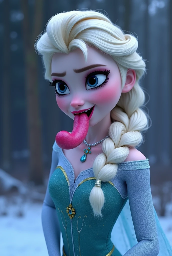 frozen, 3d:1.1, 1futanari, huge dick, huge cock futanari, poured, White hair, super cumshot:1.5, public, elsa and anna