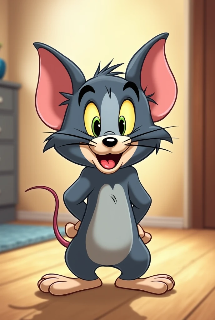 Tom and Jerry cartoon have only Jerry side +front view