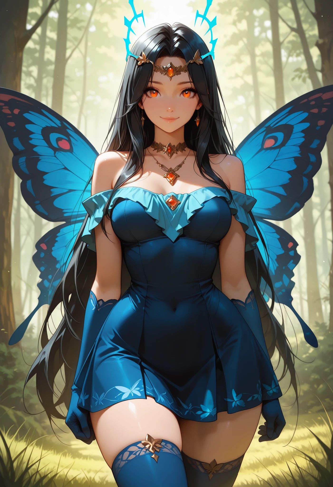 [a swarm of butterflies : 1girl, abstract art, profile melting into butterflies, double exposure, scenery : 20]