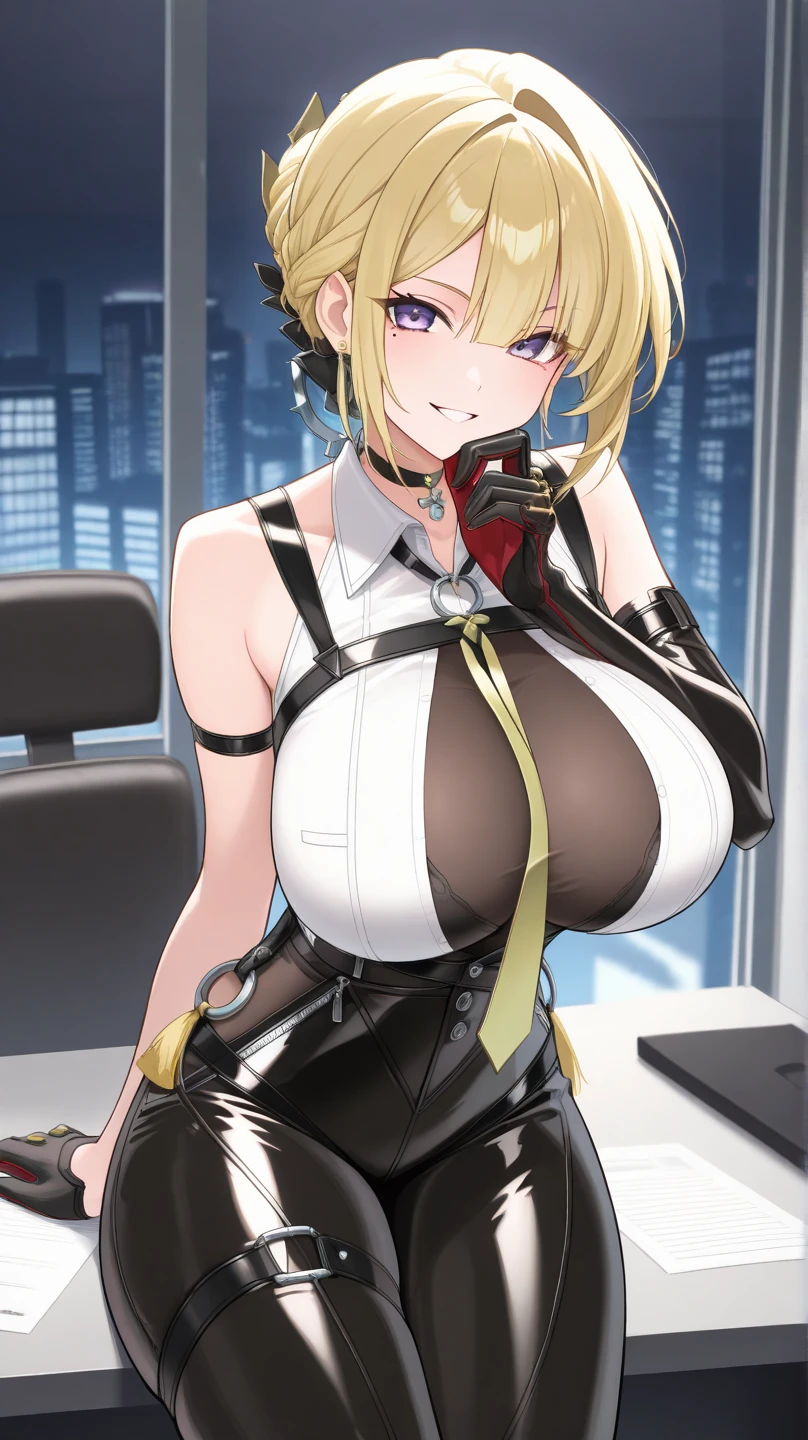 DJ soda, sexy, big breasts, blonde, short hair