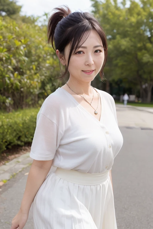 masterpiece:1.2、Highest quality)、(live-action、Exquisite detail、Depth of written boundary)、(One girl、solo)、makeup、Open lips、Very detailed、Perfect Face、(Mid-chest:1.4)、Thick thighs、Wide Hips、Narrow waist、tall、Shy, angry and crying full body portrait、Beautiful natural breasts with thin cleavage)、(sweating:1.5)、(Wet)、sexy、blush、(Highest quality、8K、32k、masterpiece、uhd:1.5)、Charming Japan girl photo、One girl、Abdominal muscles、Perfect body、Ultra detailed face、Detailed lips、Narrow eyes、double eyelid、In the garden at sunset、(Tempting)、((excited:1.5))、One girl、solo、Beautiful, full, thick, natural breasts、Are standing、Bokeh effect、Shot with a professional camera、Cute smile that looks natural、mini skirt、Floral dress、