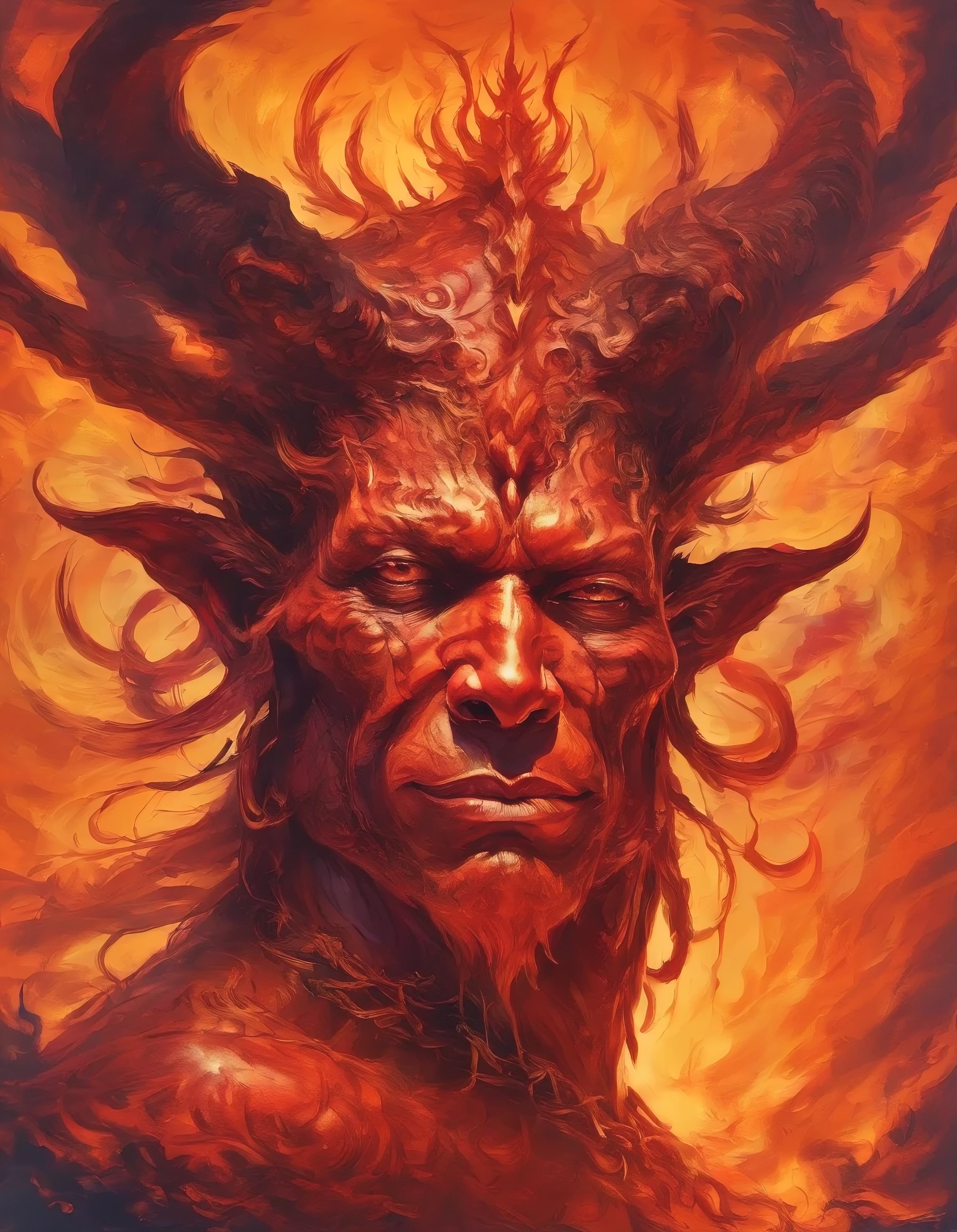 devil with humam face 