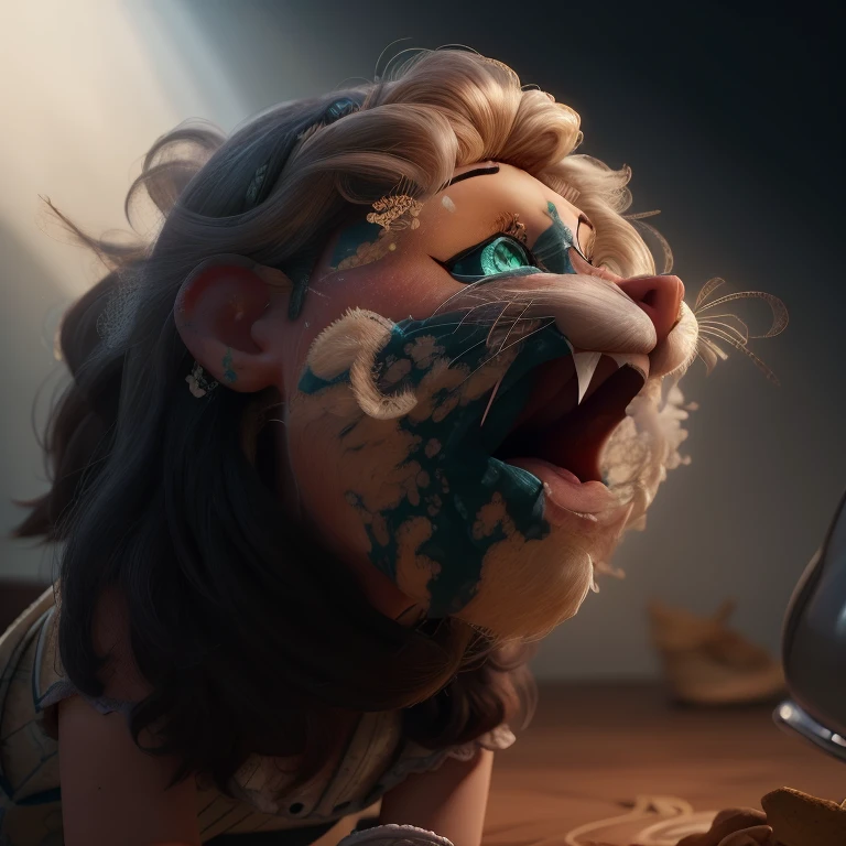 (Master-Teil, best qulaity), Konzeptzeichnung, Full body image of a Cute little character in bright 3d with front, Tiger, Cute little girl, petite,long purple hair, white lingerie, sweetie, pigtails, scared, dripping, spread, crying, pov, raindow, gold, high-definition high-quality 4k resolution, bed, vagina, opening, spread, fear, screaming, rape, daddy, hige eyes, cum, Drip, crying, masterpiece, Rembrandt, de Vinci, high-definition high-quality 4k resolution