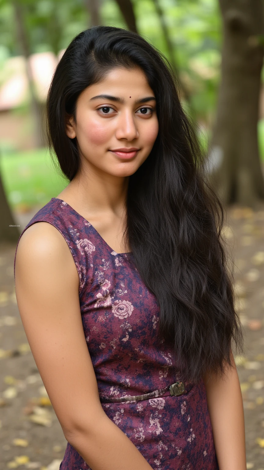 A indian gril black hair a white cap with her hed