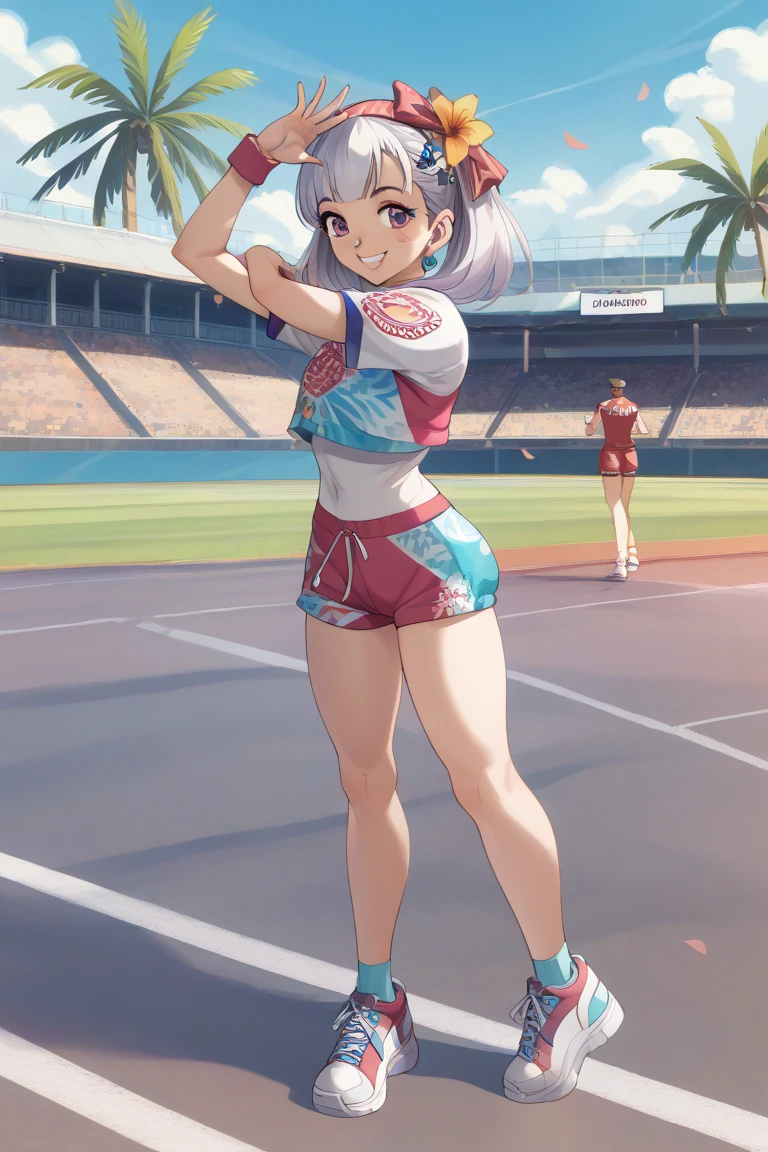 Transparent, ((SHORT HIJAB)), ((Gigantic tits:1.5)), (dynamic photograph of a 24 year old Indonesian woman), (slim top, cotton panties), (straight non curly hair), (highly detailed face:1.4), (background inside light, bright, private gym:1.1), (8k, uhd, dslr, high quality, cinematic lighting, bokeh), (dramatic, award winning photography, incredible masterpiece:1.3), (((sexy sultry stare at camera:0.8))), ((she is ready to dominate you:0.5)), ((beautiful feminine face)), add_detail:1, ((Colourful strapless floral pattern))nude,full body