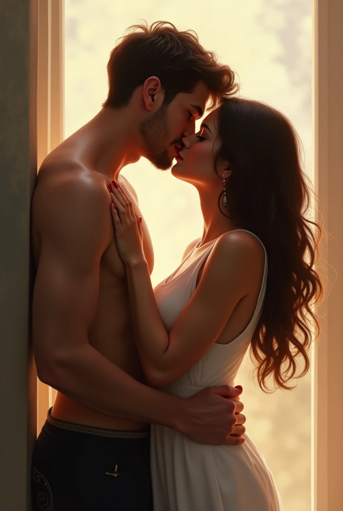 two people in an intimate moment