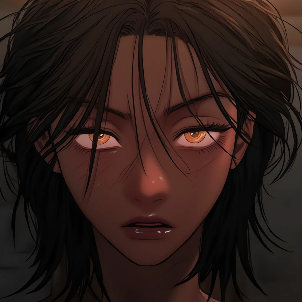 punctuation_8_High above,
[ibuki satsuki:with father],  standing alone, mature woman, cute, dark-skinned woman, hair between the eyes, Leprechaun, hot springs, Outdoor bath, vapour, really short hair, teal eyes, mascara, dark brown hair, lips, the night, side locks, long locks heart1shape-eye, [:heart shaped eyes:0.4],
 