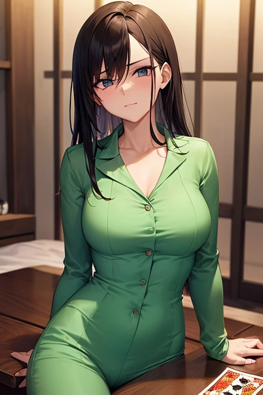((((Hyper realistic,high detailed quality)))),(((lynn minmay)))alone, whole body,earrings, eyelash, shackles,, (((lynn minmay))),(playa,(palm),crew,(green shirt), Floral,pink lips),Sexy and exciting smile,, (shiny skin:1.05),(blush:0.9),(dents in the skin:1.15),realist, ((Masterpiece, of the highest quality, high resolution,unstructured, (Perfect face:1.1), (sharp focus:1.1),, Trends with ArtStation, trend on CGsociety, Complex, high detail, sharp focus, dramatic)).
