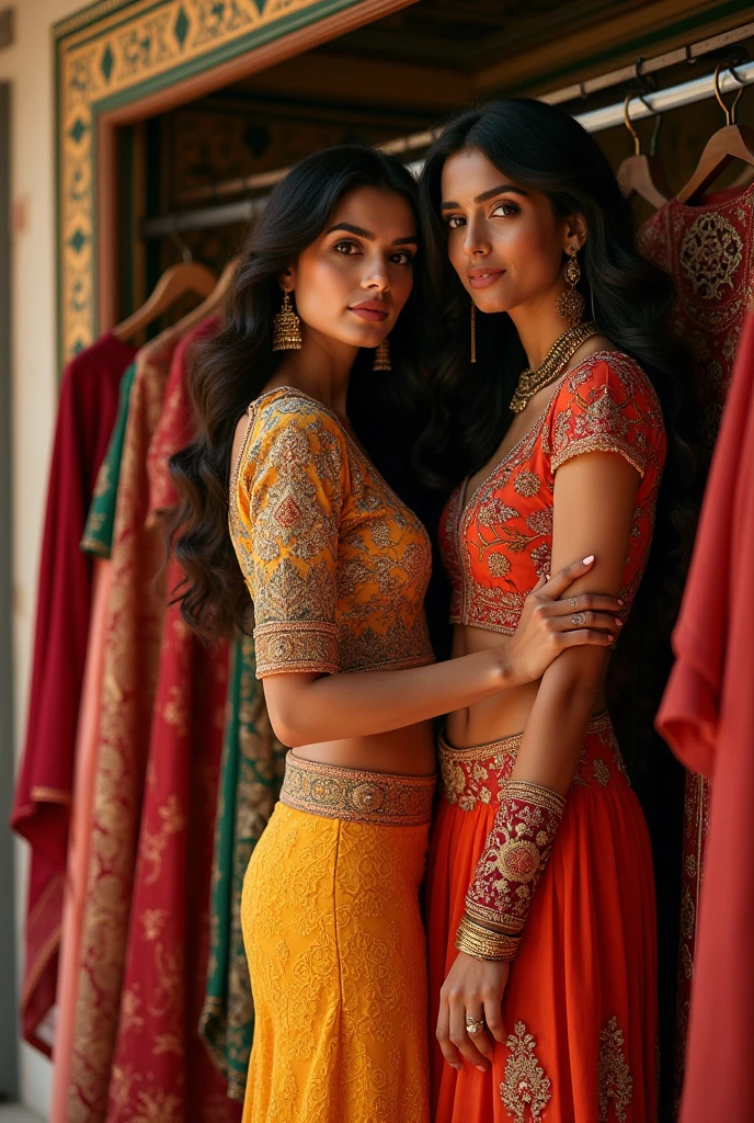 Two Indian crossdresser with saree