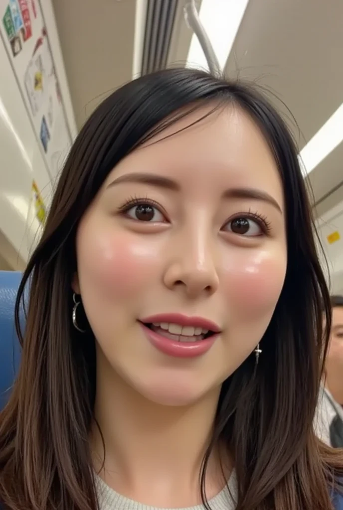 Realistic skin texture:2,1 japanese girl,(Casual clothing:1.4)、Daytime Street Snap,(Raw photo, Best Quality), (Realistic, Photorealsitic:1.4), masutepiece, extremely delicate and beautiful, Extremely detailed, 8k wallpaper, amazing, finely detail, extremely detailed CG Unity, hight resolution, Soft light, Beautiful detailed 19 year old, extremely detailed eye and face, beautiful detailed nose, Beautiful detailed eyes,Cinematic lighting,city light at night,Perfect Anatomy,Slender body,Smiling  (hair messy, asymmetrical bangs, light brown hair),(Silver necklace)、((half up Hair))