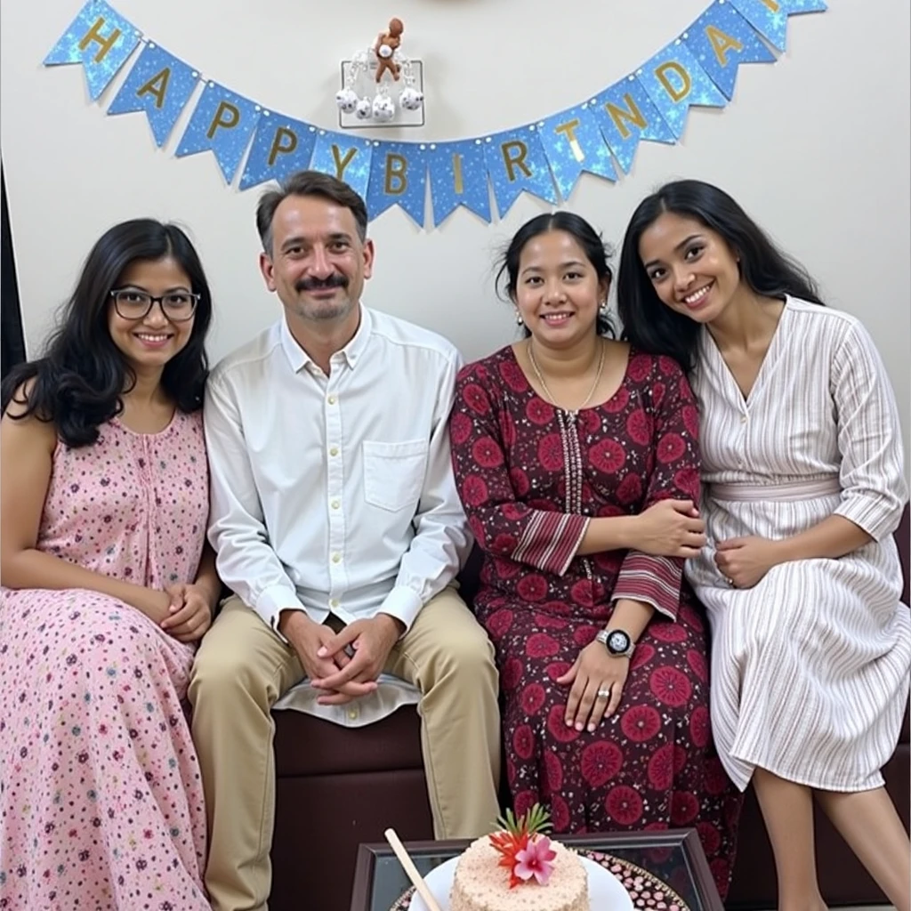 there are a group of people sitting on a bench with balloons, birthday party, happy birthday, at a birthday party, photo taken with nikon d 7 5 0, photo taken with nikon d750, profile picture, exclusive, photo taken with canon 5d, watermark:-1, profile pic, happy family, photo taken in 2 0 2 0, 8k, png, max resolution