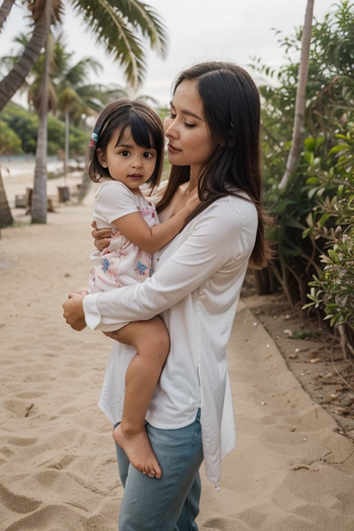 2 children on the beach