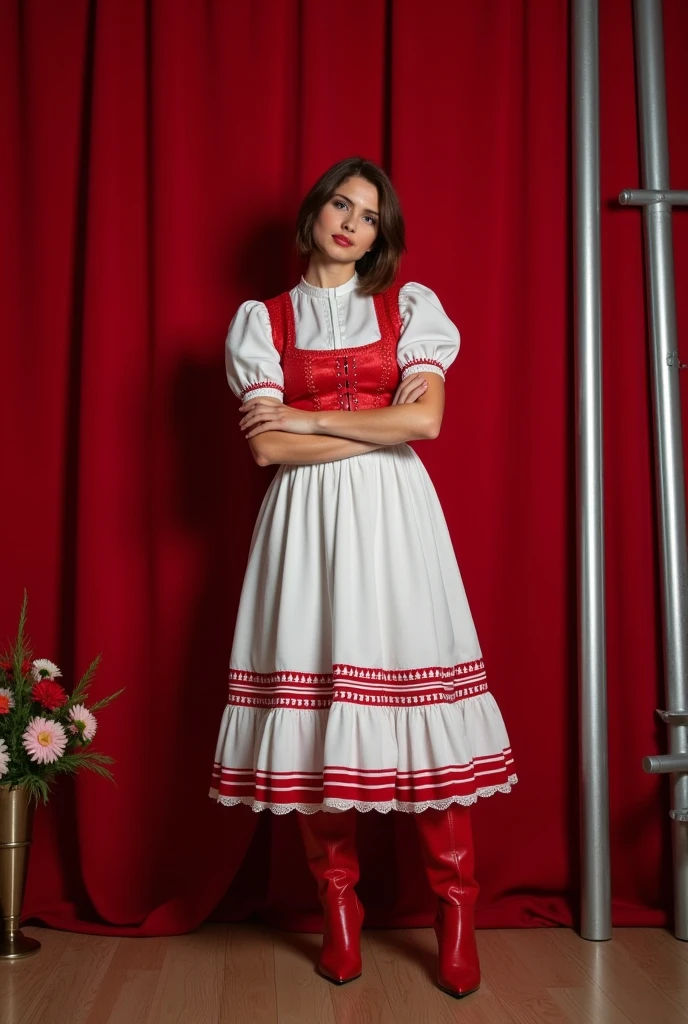 Mix a Disney Snow White dress with a 10 year old girl wearing the Dress