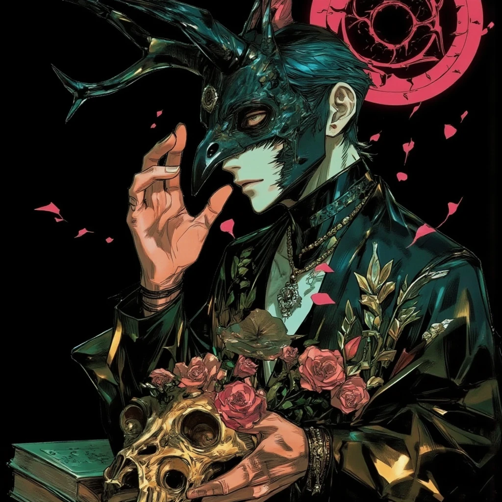 ((male:1.3)),(men's:1.3),beautiful Young Man,((Black mask:1.2)),(Beige hair:1.25),(short hair:1.25),(pink eyes:1.25).(High quality:1.2),(masterpiece:1.2),(4K:1.25),suiboku illustration,pixiv illustration. red cheek,(spread legs:1.2). (lingerie、underwear、race:1.2),pants.(Piledriver:1.2).(nsfw).