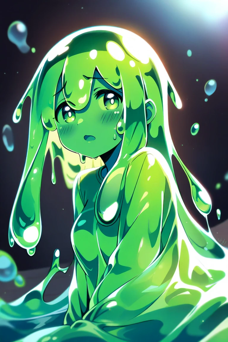 {{{tatsumaki}}}, {one punch man}, 
{{{{amazing quality, great quality, high quality, very aesthetic, aesthetic, best quality}}}}, 
realistic, photo, shadow, Three-dimensional, absurdres, Digital art, 
{{{{Magical girl}}}}, beautiful girl, one girl, 
green hair, shiny hair, green eyes, slanted eyes, big eyes, round eyes, 
{{flat chest}}, {{small breasts}}, {{detailed body}}, slim thighs, thin thighs, 
No panties, no bra, Completely nude, 
distress, resistance, defeat, inferiority, absurdres, aroused, sexual pleasure, troubled face, shy, 
orgasm, sensitive body, Screaming, Sweat, trembling, torn clothes, wet clothes, wet clothes, transparent clothes, damaged clothes, Completely nude, half-naked, girl gets wet, girl takes a bath, wet hair, girl raises her hands above her head, A girl is immersed up to her waist in cloudy liquid, A girl is covered in cloudy liquid, slime bath, A huge transparent pink slime attacks a girl, A girl wear multiple transparent pink slime, transparent pink slime clings to the girl's body,  transparent pink slime clings to the girl's chest, transparent pink slime caresses a girl's breasts, transparent pink slime clings to the girl's crotch, transparent pink slime caresses the girl's crotch, 