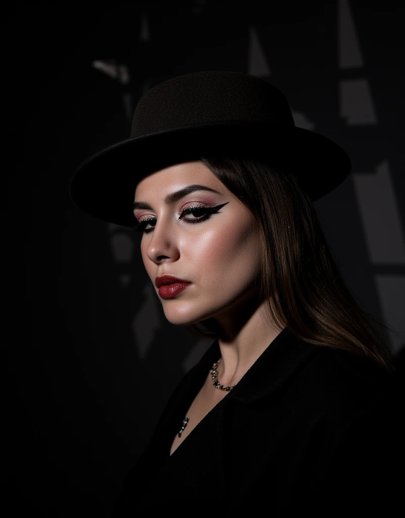 (comical,A high resolution,super-fine),(Vampires),(Red glowing eyes),looks into camera,Evil eyes in the shadows,Clear facial features, massive perfect breasts, snoopy breast, deep cleavage,(Top hat),Vampire fangs exposed,Wear gorgeous gothic dresses,Silvery hair,rosette,Skull decoration,the bats,The body is surrounded by red mist,rays of moonlight,Kingly temperament,cinematic rim light,The light is delicate,tmasterpiece,ultra - detailed,Epic composition,Super HD,high qulity,HighestQuali,32K