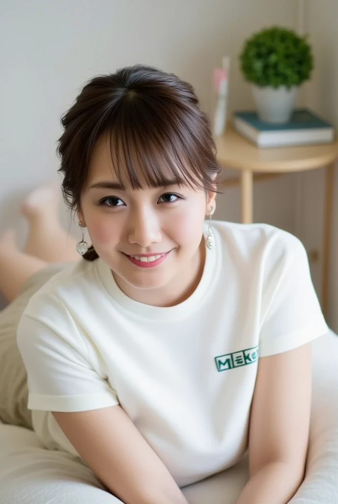 A cute, fair-skinned girl with a bob hairstyle
