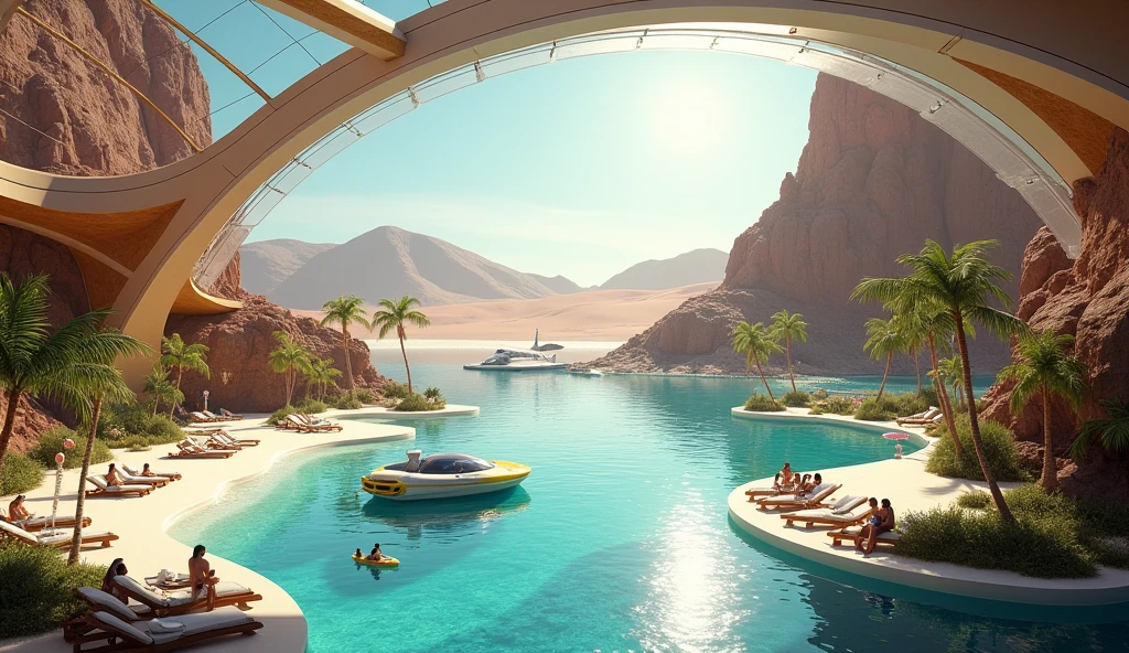 realistic photo, sci-fi, masterpiece, artificial beach on spaceship, big spaceship hall, space themed party, party theme "beach party", artificial sand, hologram imitating sea and palm trees, lots of young people having fun with music, dj, drinks, loud music, dancing, bikinis, one big glass ship wall through which you can see outer space, sc-fi, crazy, big party, stars in space, planet orbit, raw photo, vivid colors, panoramic shot,  film grain, 