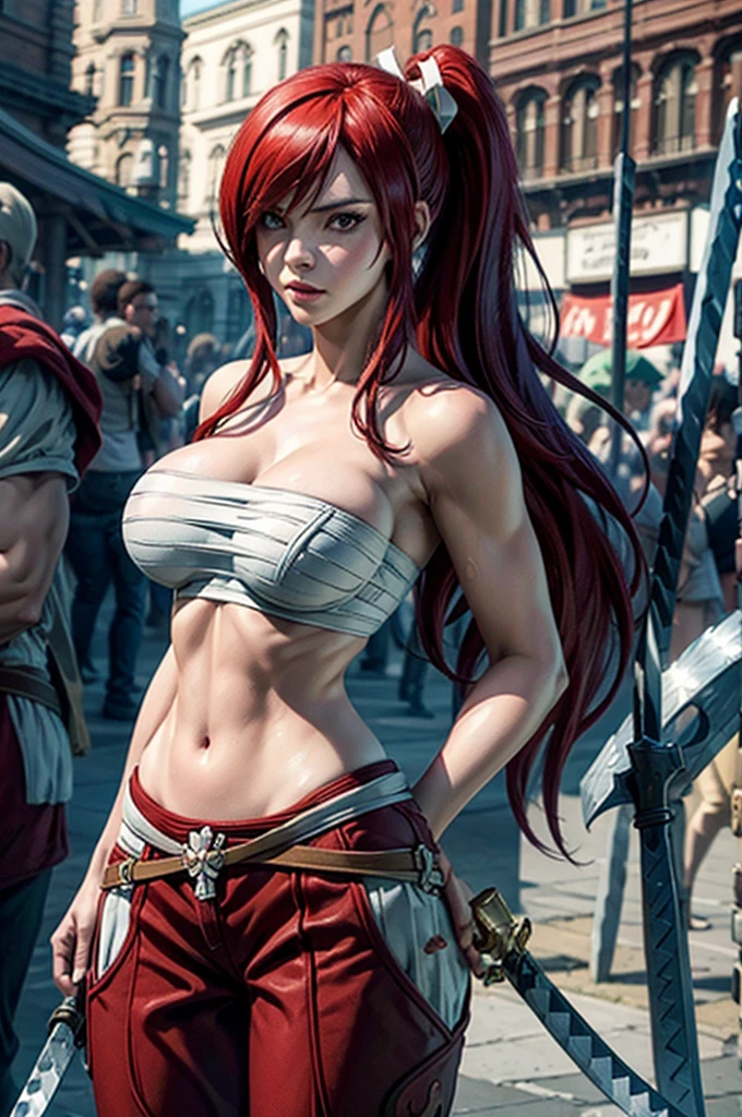 (masterpiece, best quality, hires, high resolution:1.2, 4k, 8k , high quality), extremely detailed, realistic, intricate details, highres, 1girl, solo, (large breasts, thick thighs, wide hips), arched back,(cinematic lighting, sunlight, perfect lighting, backlighting), eye-level shot, extreme close-up-shot, looking at viewer, red hair, blue eyes,
<lora:AncientAztecClothes:0.5> ancient aztec clothes