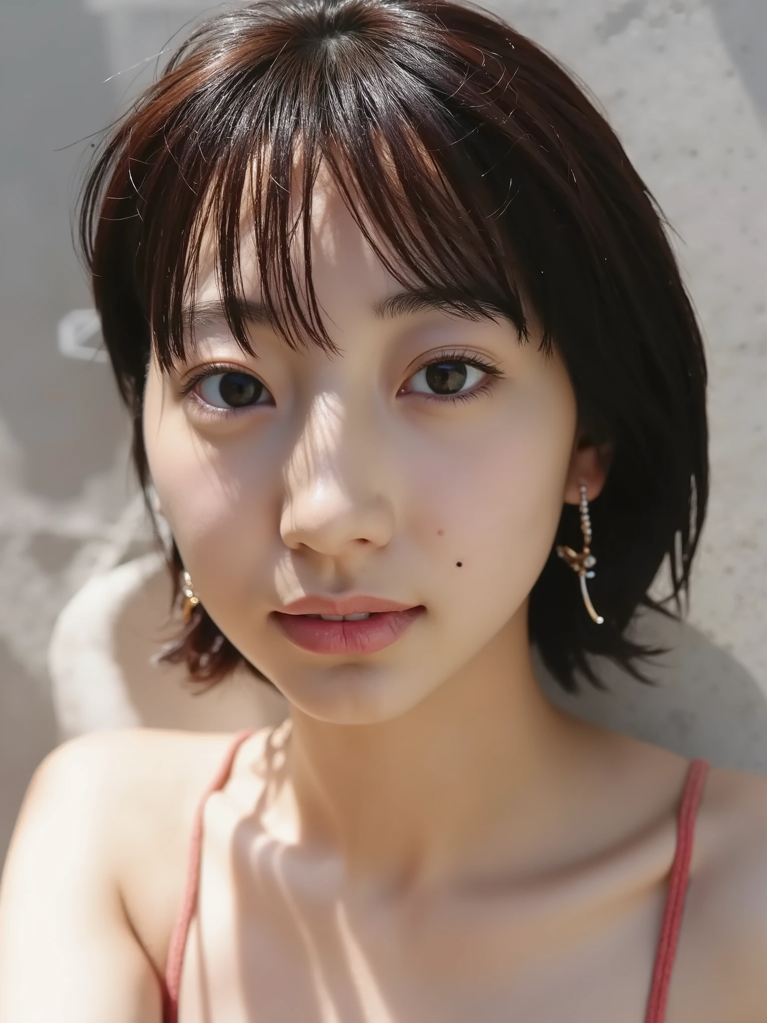 ((naked:1.3、 topless:1.3))、 sense of openness 、(( slender body:1.3)), Big Breasts:1.3,1 Girl, alone, high resolution, masterpiece, accurate, 解剖学的に accurate, number々award , 最 high quality of wavy lines, High detail, very detailed, super high heels with many vaginas, high quality of wavy lines, textured skin in 10,000 holes, black hair, long hair, Shiny Hair, look down, Wide angleショット, Majestic Photos, Wide angle, Caustics, Soft light , very pretty woman standing full、 Great lighting 、 very sexy woman 、 Big Breasts(cup), constricted、 thin waist、 beautiful slim legs 、 How many emotions do you want 、 Top Models、How many emotions do you want 、 runway、 pose 、 spotlight in brown 、 stage、 is in trouble、suffering