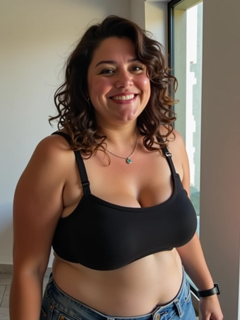 woman wearing a lingerie, brunette hair, amber eyes, long hair, hyper realistic, 4k, masterpiece, beautiful, facing the viewer, headshot, cleavage, dark lipstick, (((red))) lace bra, Big tits, huge , no clothes, sexy, cute, minimal clothes, thick, bbw, chubby stomach, thick nipples, nipple piercings, large areola, hard nipples, piercing through shirt, nipples hard through shirt, busty, major cleavage, naked, ripping through top, spilling over sides, bra too tight, giant , extra wide hips, upper body zoom in, showing off huge , fat stomach, see through top, fat bbw, large areola showing, no clothes, naked, huge tits no clothes