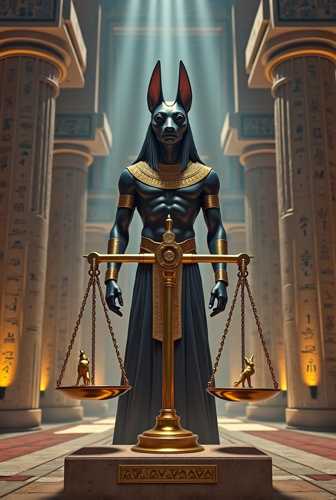 Judgement of the Dead、Ancient Egypt、Anubis、A feather on one side of the scale