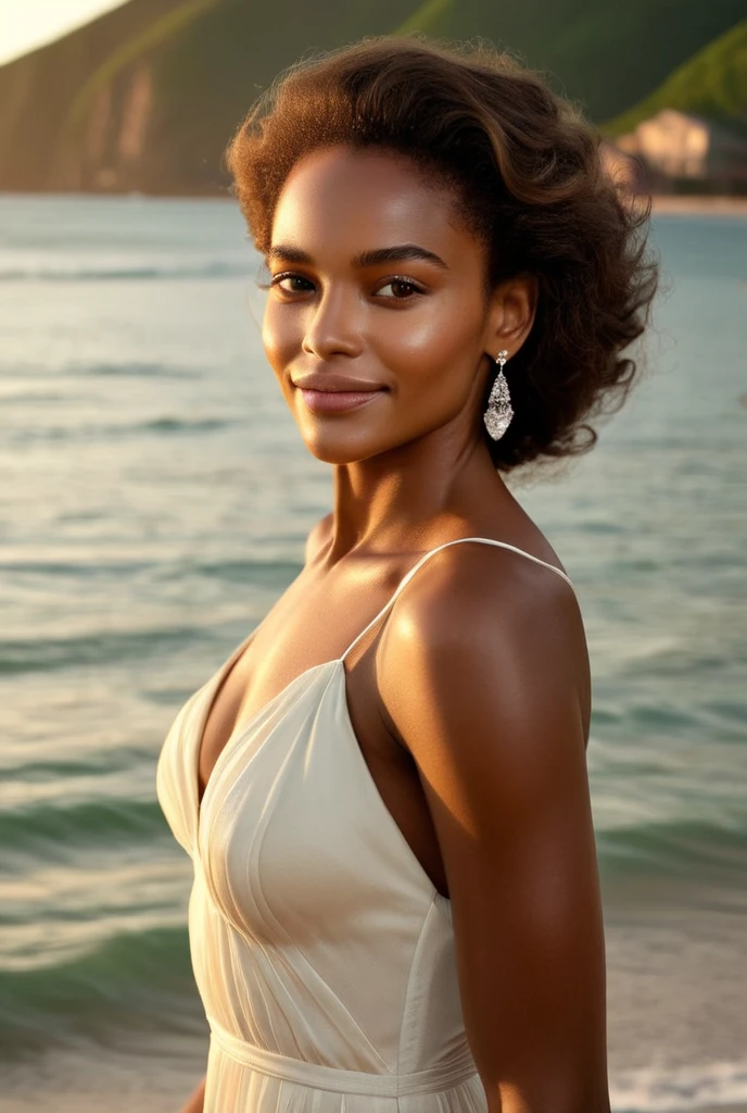 Extremely gorgeous, stunning beauty, Simone Ashley A WAKANDAN WARRIOR, DETAILS, GOOD SKIN, highly detailed, skin pores, sharp focus, amazing details, 