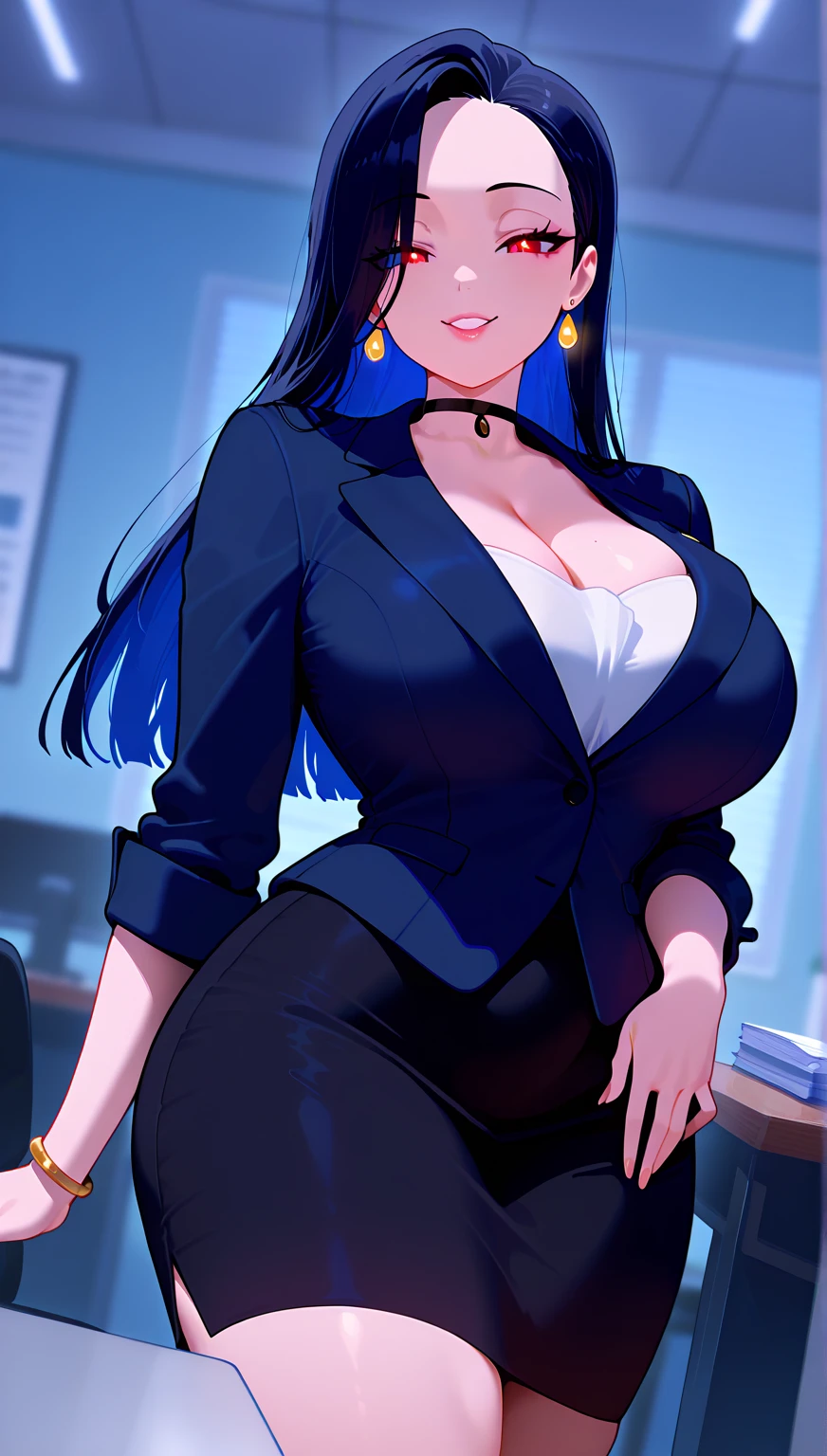 ((((sfw)))), I loaded the e621, beautiful and detailed,Woman (((female))) ((anthropo)) hyena, ross tran, por Ruan Jia, by zaush, por foxovh, cinematic lighting, seducer, hyena, thicc thighs, (giant chest), full body view, (anthropo, cute fur, character focus:1.1), 1 girl, anthropo dog girl, body skin, standing alone, Giant tits, (thicc thighs grossas:0.3), curved, non-giant spotlight , big fit ass ass sensuous ass sensuous  invitation, (heart-shaped pupils), sensuous, seducer, fall in love girl, great, cute, naughty face, room, big fit ass aureola sahow , show , black hair with blue highlights. night looking at the rain . high school girl, semi-buttoned uniform niform, with his shirt soaked from front show giant  (for very little_visible_boba) big fit ass_, visibile saliva offering the breasts and sex partial badass clothing (She is sitting) ((She is showing her sensuality) ( blue collar.) hottest hot 1st position for sensuous blue eyes confortable naughy face anime-style cartoon-style squirrel ears with blue hair and wearing secretary clothes , digital drawing and colorful city in the background, sexual expression.) tight shorts  garter belt tights