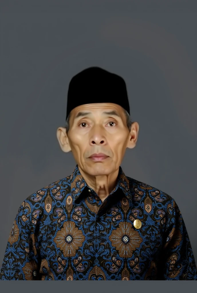 middle-aged man wearing a black cap and suit