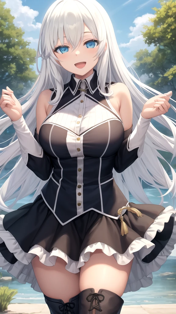 (water mist, light and shadow, aesthetics, details delicate picture, illustration, illustration style, light tracing strong, correct proportions, anime network, perfect composition, high quality, masterpiece, masterpiece, many details, good atmosphere, refinement, ray tracing, close-up, perfect composition, infinite detail, high quality, rich details, gorgeous purity, detail light, ray tracing) , bright eyes, eye details, heterochromic pupils, pupil details, long black hair, fluttering in the wind, hair details, hair strands, silky, super beautiful female, plain exquisite , Costume details, delicate facial features, beautiful, beautiful, gentle, stunning face, headpin, low bun, hair on the ears with feather decoration 180, bare legs 3:1 street shoot
