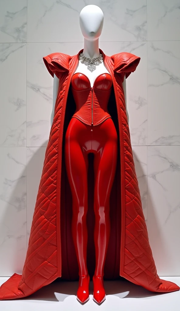 a beautiful woman in the silk red sack, mummified, tight full body tied, satin sheet, nipple on, shibari, satin hijab, full body, long satin,mermaid tight long gown, detail face,tall women, walk downstair, strugle to walk, arms tied, bondage.