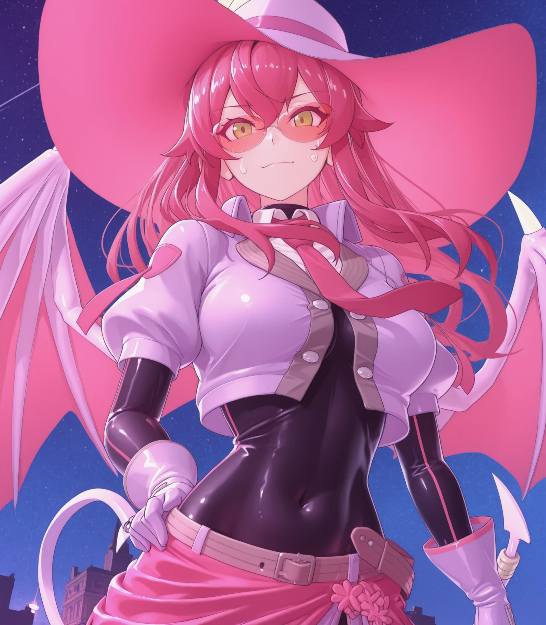 3dmm,Masterpiece,best quality, evil twin ki sikil, evil twin lil la, anime 3D art style, silky clothes, bright colors,highly detailed,expressive facial features,dynamic pose,4k resolution,Arnold rendering masterpiece,