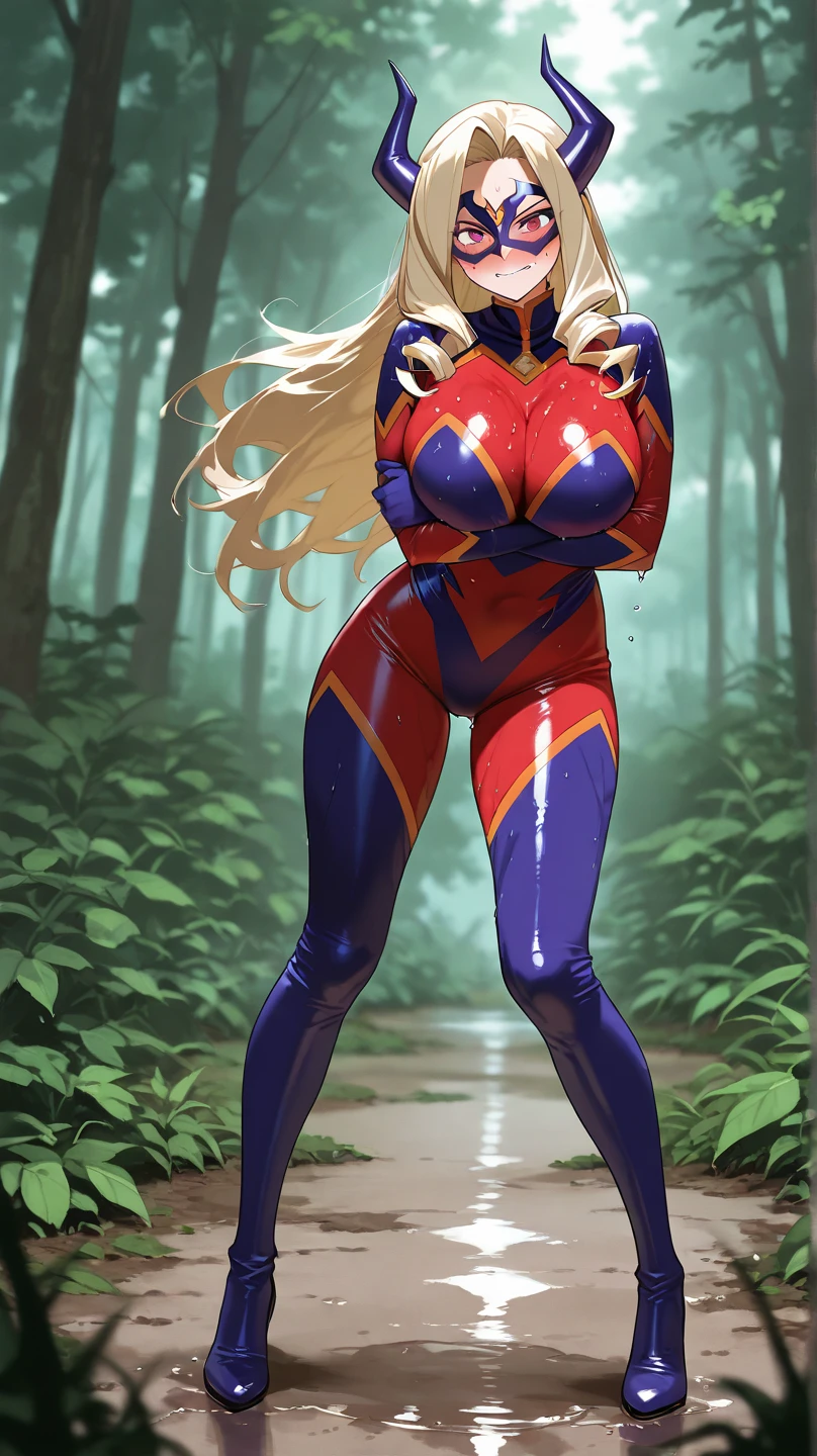 best quality masterpiece extremely detailed highres huge breasts Bodysuit lake blood